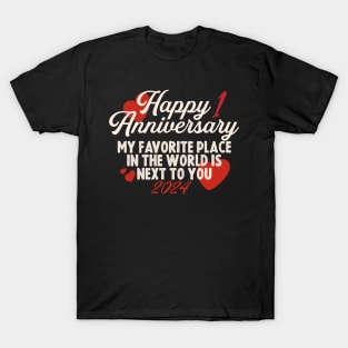 Happy anniversary 1 T-Shirt